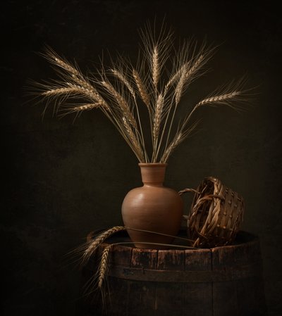 Harvest Wheat Still Life by Margareth Perfoncio