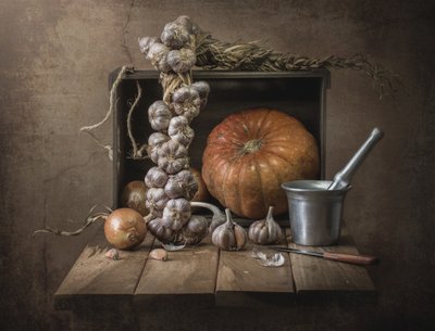 Rustic Autumn Harvest by Margareth Perfoncio