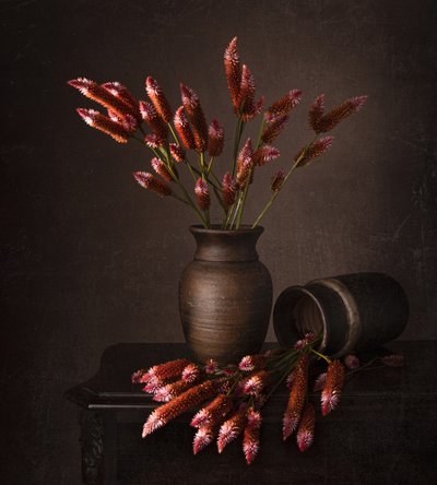 Rustic Floral Still Life by Margareth Perfoncio