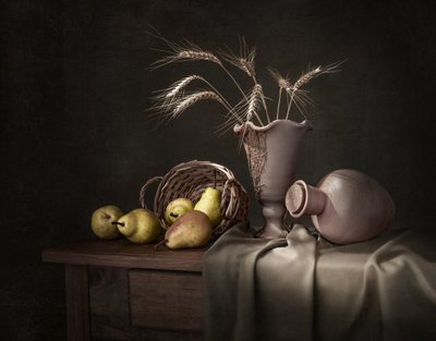 Rustic Harvest Still Life by Margareth Perfoncio