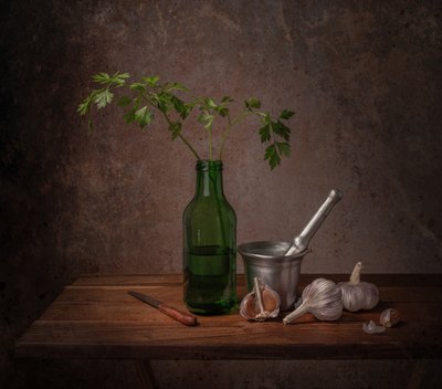 Rustic Kitchen Ingredients by Margareth Perfoncio