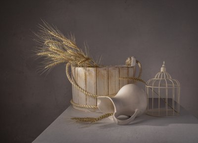 Rustic Wheat Still Life by Margareth Perfoncio