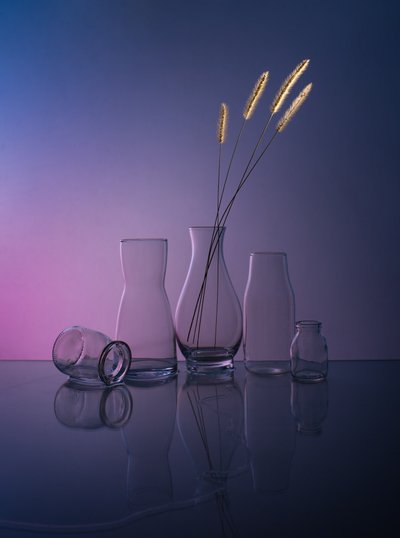 Serene Glass Reflections by Margareth Perfoncio