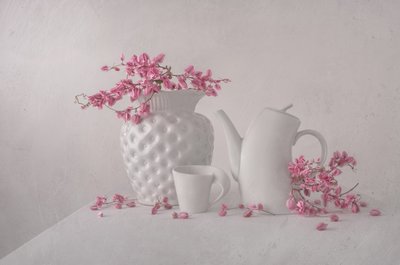 Soft Pink Still Life by Margareth Perfoncio