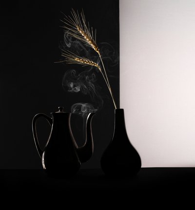 Steaming Teapot Golden Wheat by Margareth Perfoncio