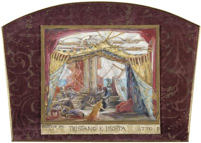 Stage design for the opera Tristan and Isolde by Marià Fortuny
