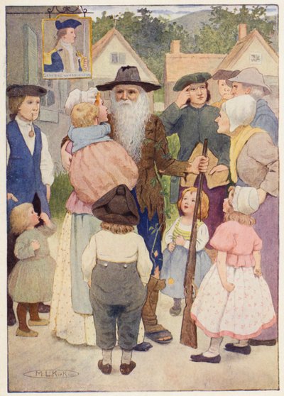Illustration for the Story of Rip Van Winkle by Maria Louise Kirk
