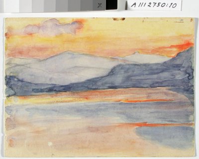 Landscape Study, Fell at Sunset by Maria Wiik