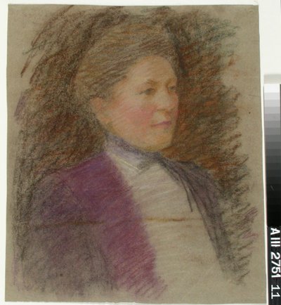 Portrait of Miss Anna Wiik, Study by Maria Wiik