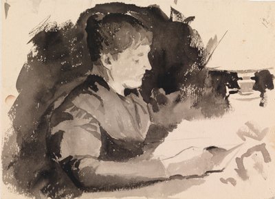 Woman Reading by Maria Wiik