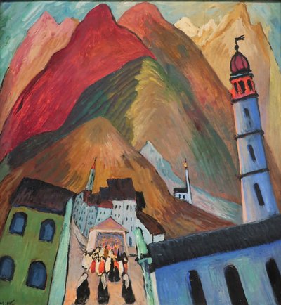 1924 Werefkin Procession at Ascona by Marianne von Werefkin