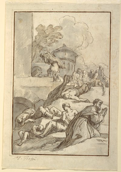 Study of a Saint During a Plague, ca. 1790 by Mariano Rossi