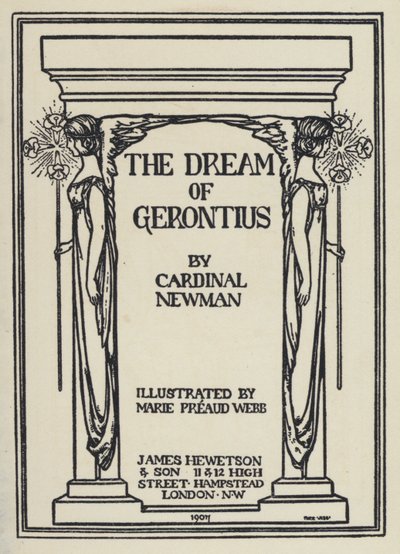 Illustration for The Dream Of Gerontius by Cardinal Newman by Marie Preaud Webb