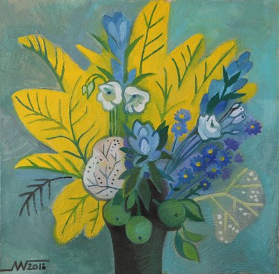Modern Botanical Bouquet by Marina Gorkaeva