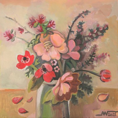 Vibrant Floral Still Life by Marina Gorkaeva