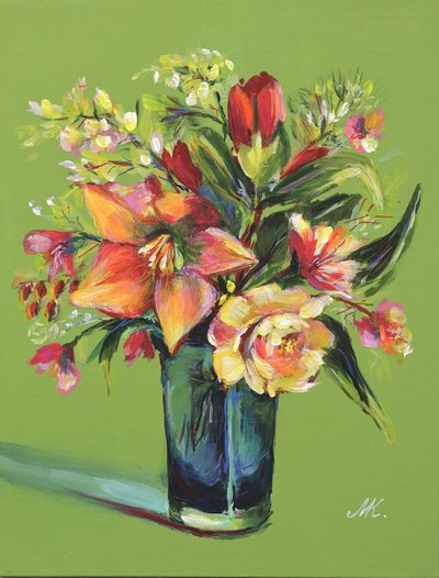Colorful Floral Bouquet by Marina Kozyr