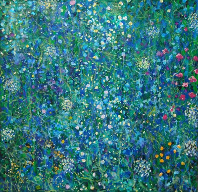 Vibrant Flower Meadow by Marina Nelson