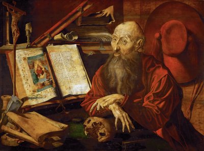Saint Jerome in His Cell by Marinus van Reymerswaele