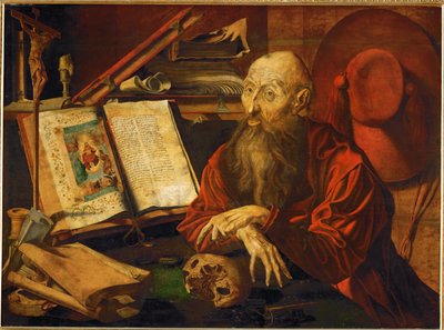Saint Jerome, Meditating by Marinus van Reymerswaele