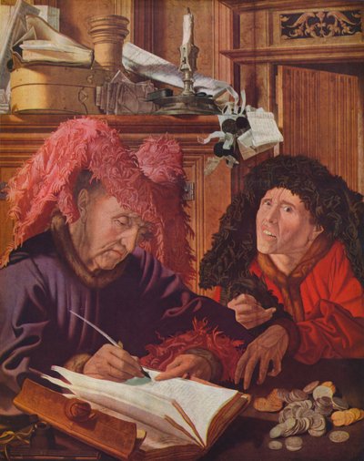 Two Bankers or Usurers by Marinus van Reymerswaele