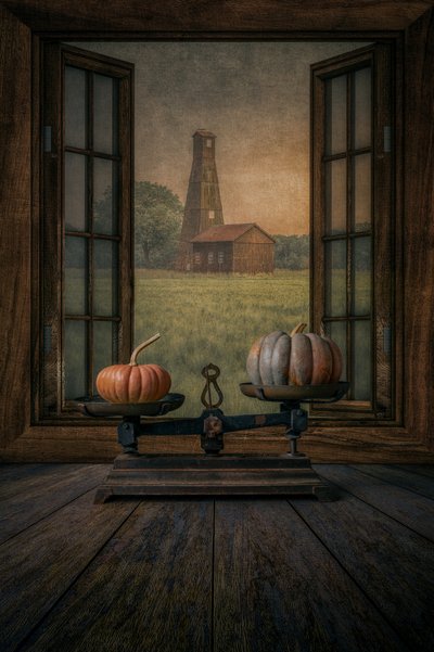 Autumn Scale Window View by Marko Klavs
