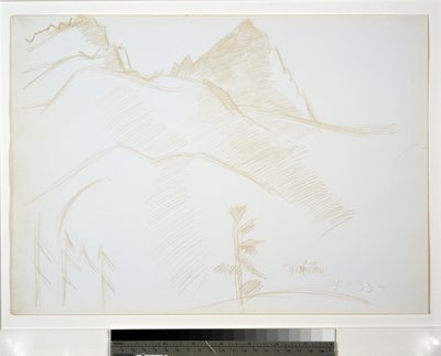 Mountain Landscape with Pine Trees by Marsden Hartley