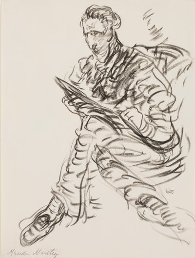 Self-Portrait as a Draughtsman by Marsden Hartley