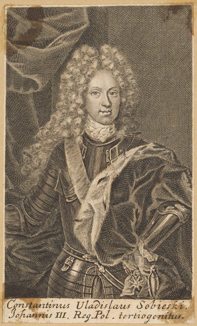 Constantine Vladislaus Sobieski, Third Son of John III, King of Poland by Martin Bernigeroth