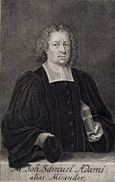 Johann Samuel Adami by Martin Bernigeroth