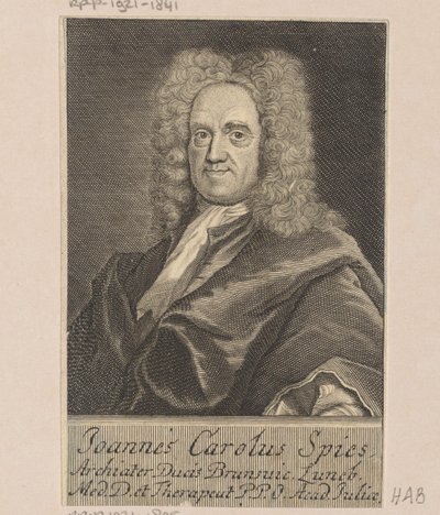Portrait of Johann Carl Spies by Martin Bernigeroth