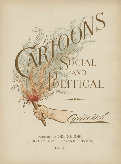 Title page illustration for Cartoons Social and Political by Cynicus by Martin Cynicus Anderson