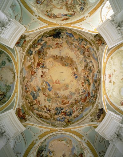 Ceiling fresco in the church of Neresheim by Martin Knoller