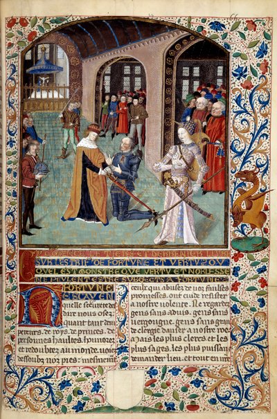 Allegory of Virtue: Vassal Paying Tribute to His Lord in the Presence of Virtue by Martin Le Franc