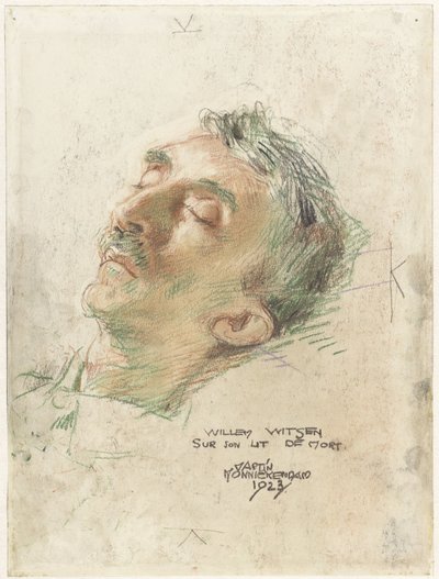 Willem Witsen on His Deathbed by Martin Monnickendam