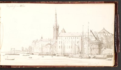 Düsseldorf Seen from the Rhine by Martinus Rørbye