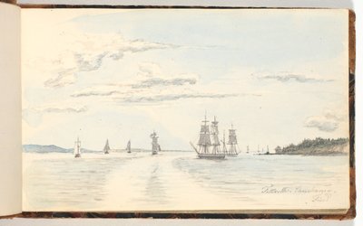 Coastal Landscape with Ships by Martinus Rørbye