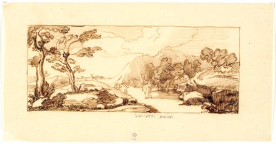 Landscape with Biblical Motif by Martinus Rørbye