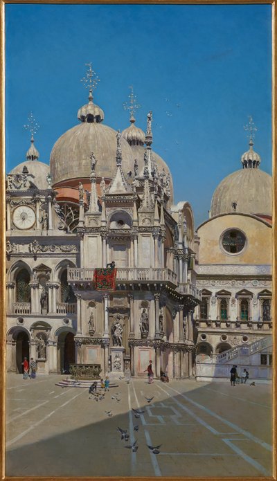 Courtyard of the Palace of the Doge of Venice by Martin Rico