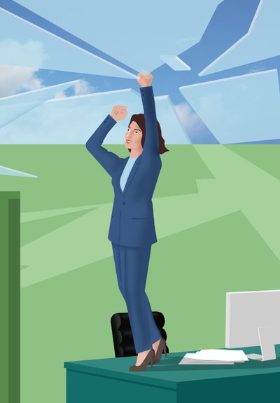 Breaking the Glass Ceiling, 2017 by Mary Ann Smith