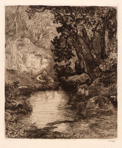 Three Maidens at the River by Mary Nimmo Moran
