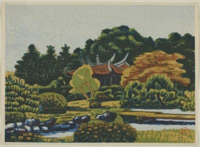 Prints of the Shinjuku Imperial Garden by Masao Maeda