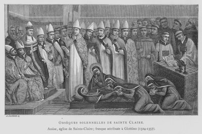 Funeral of St Claire by Maso di Banco Giottino