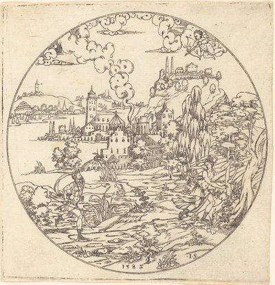 Neptune and Arethusa by Master IS.