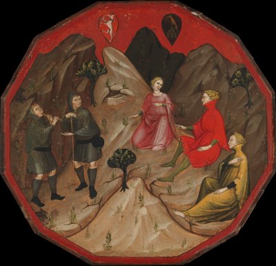 A Contest between the Shepherds Alcesto and Acaten, ca. 1410 by Master of 1416