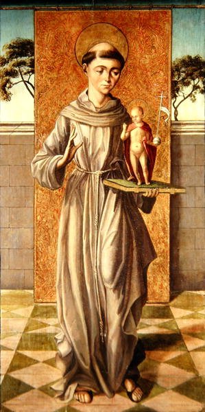 Saint Anthony of Padua with the Christ Child by Master of Astorga