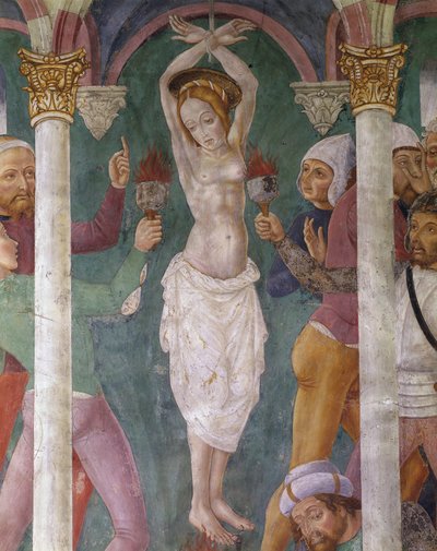 Fresco in Chapel of Santa Margherita by Master of Crea