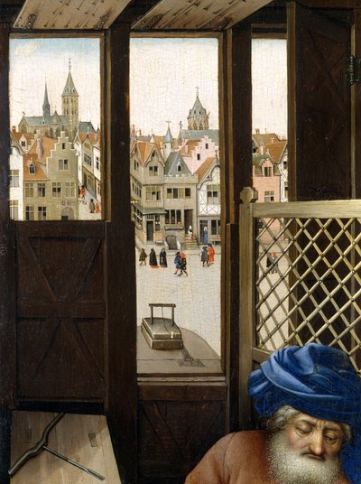 Annunciation Triptych (Merode Altarpiece) by Master of Flémalle