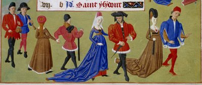 May: The Courtiers Walk (detail) by Master of Jean Rolin II