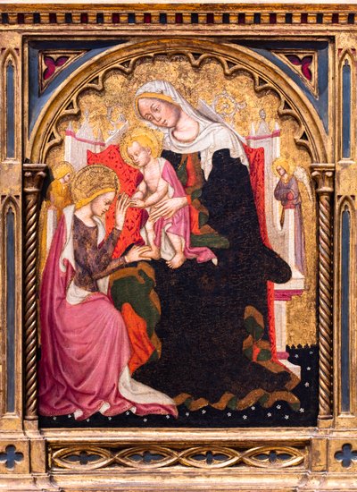 The Mystical Marriage of Saint Catherine of Alexandria by Master of Roncaiette