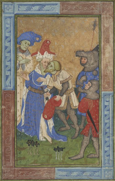 Assassination scene Ms B.11.7, c.1420 by Master of Trinity College